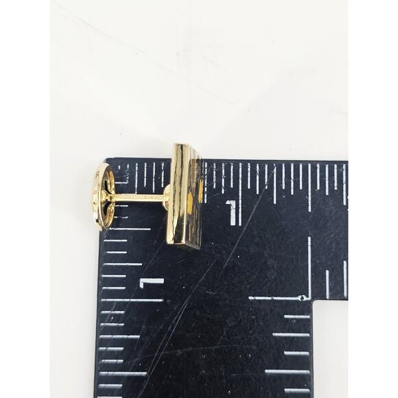 Rare Pierre Cardin Genuine Tiger Eye Inlay Mosaic Gold Tone Cufflinks NOS - Picture 5 of 9